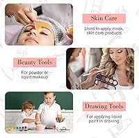 Vista 6 de Maitys 6 pinceles de máscara de abanico, herramientas aplicadoras de máscara facial con ventilador suave, brochas de maquillaje, herramientas