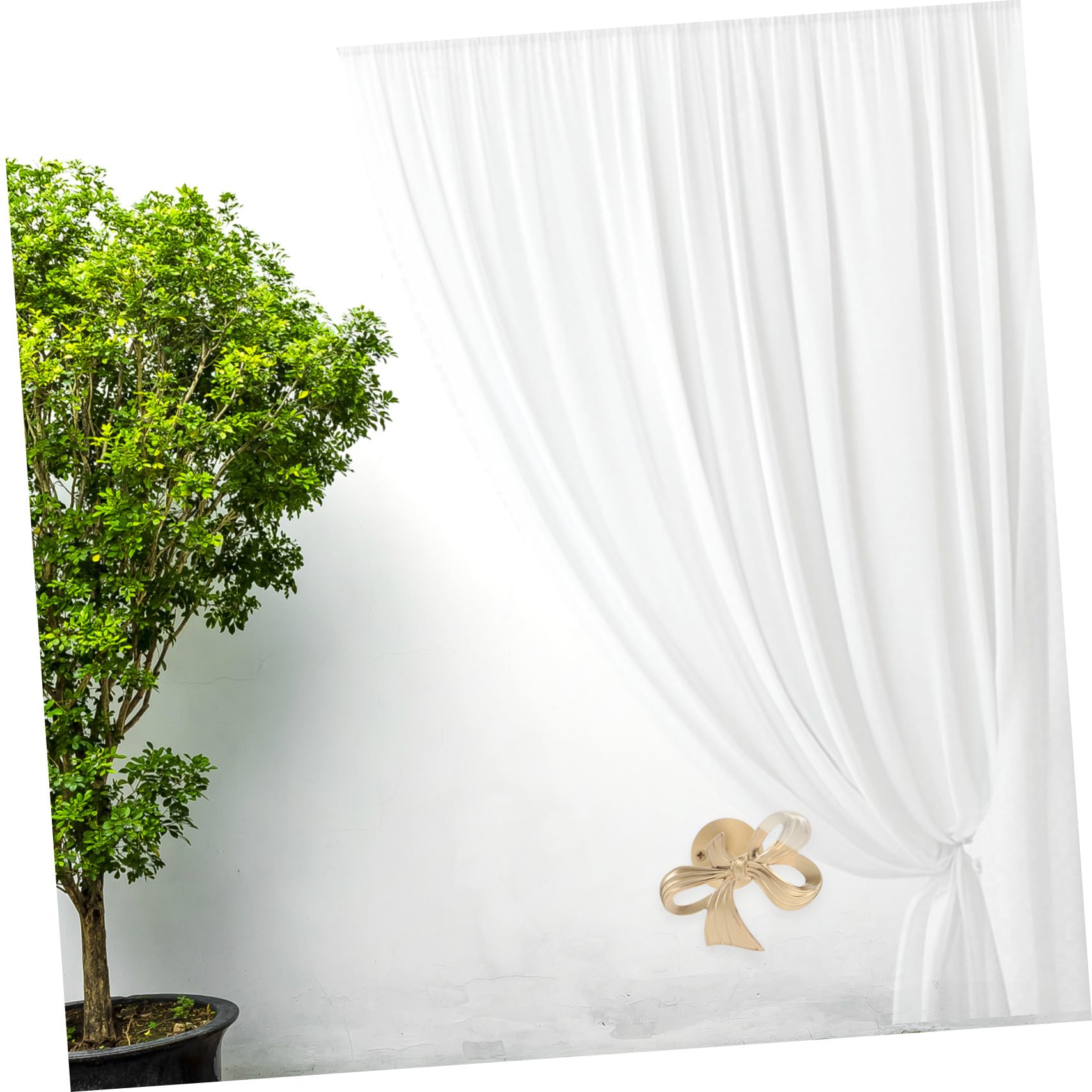 TOYANDONA Crochets Muraux Laiton Doré à Nœud Décoratif pour Rideaux Supports Solides pour Attache de Rideaux Porte-Manteaux et Porte-clés Adaptés Salle de Bain Chambre et Bureau