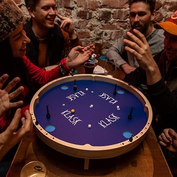 KLASK Magnetic Tabletop Game- Half Air Hockey, Half Foosball, Ages 8+