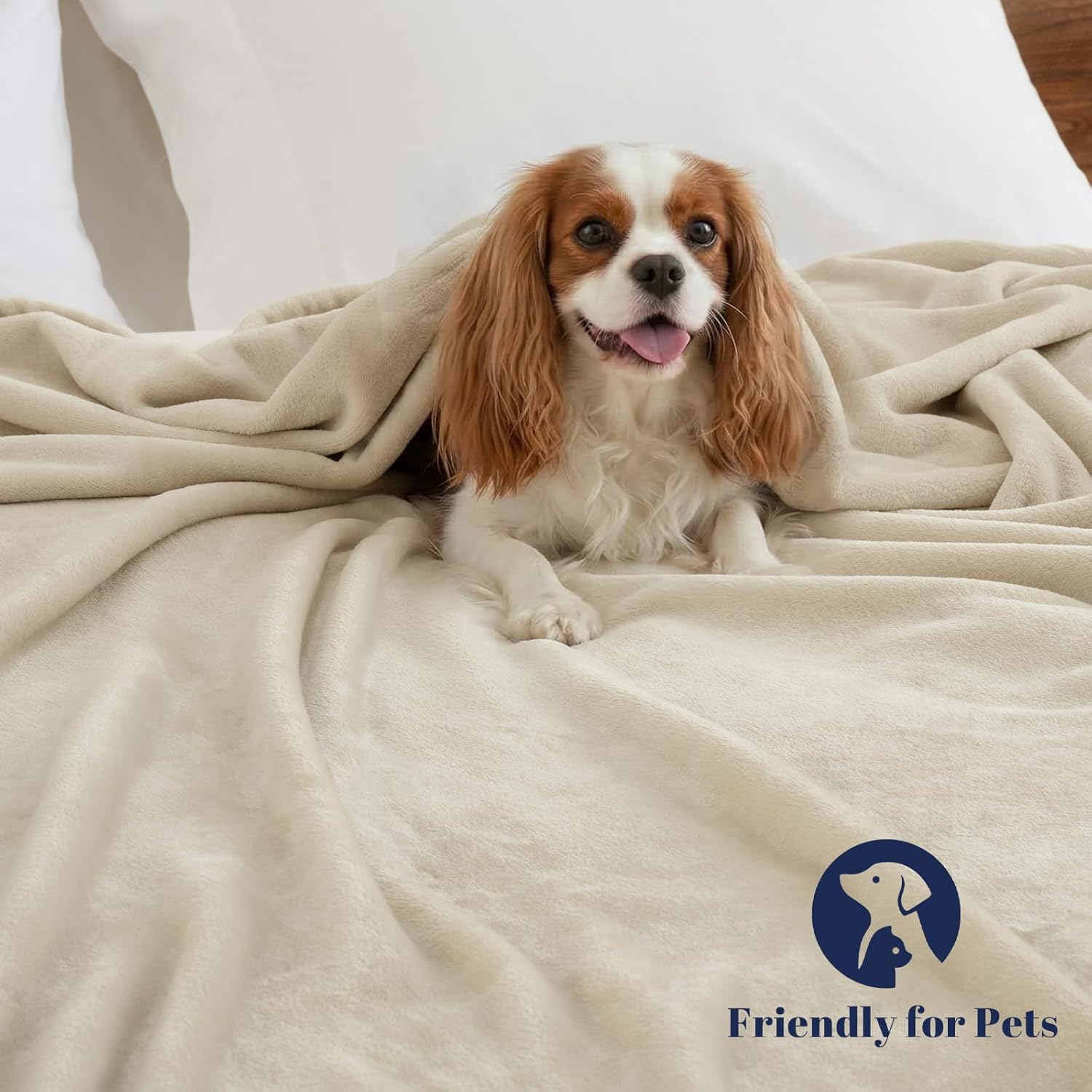 PHF Ultra Soft Fleece Blanket King Size, No Shed No Pilling Luxury Plush Cozy 300GSM Lightweight Blanket for Bed, Couch, Chair, Sofa, Perfect Decorations Gifts, 108" x 90", Oak