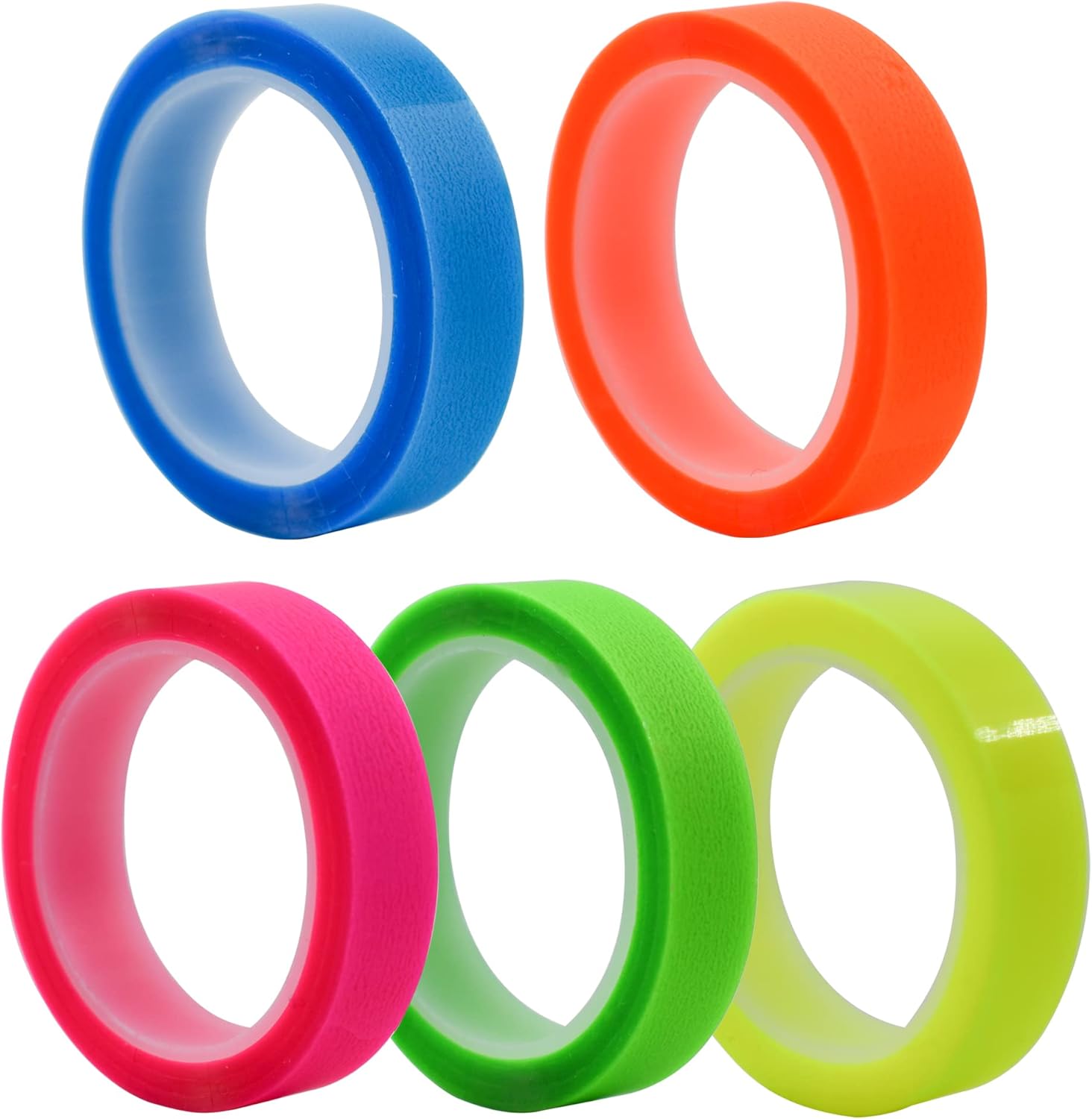 VANRA 5 Rolls Highlighter Tape Transparent Marking Sticker Removable