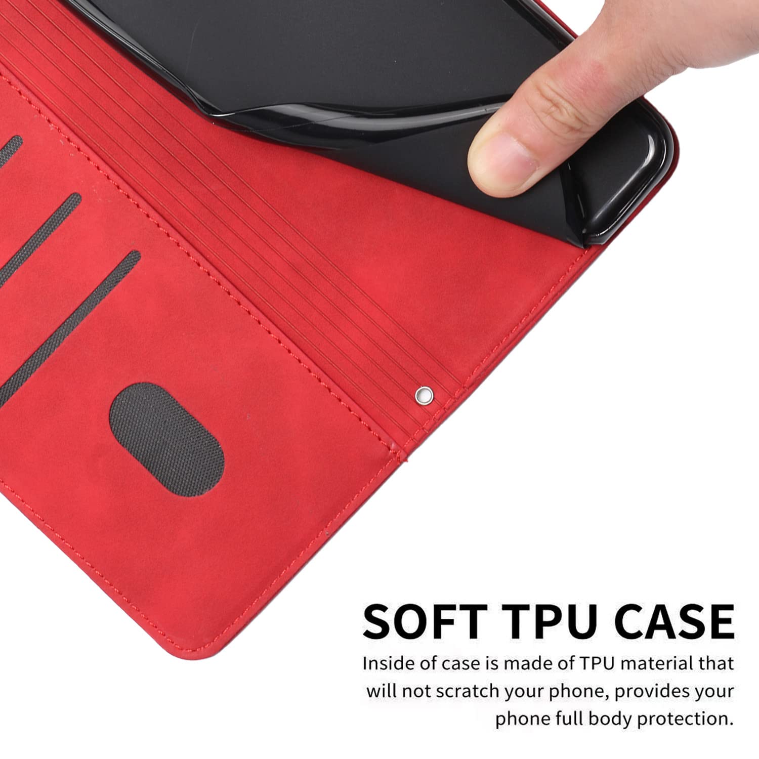Etui na Samsung Galaxy A22 5G z łańcuszkiem, skórzane, ochronne, z klapką, magnetyczne, do dziewcząt, z łańcuszkiem, do zawieszenia na ścianie