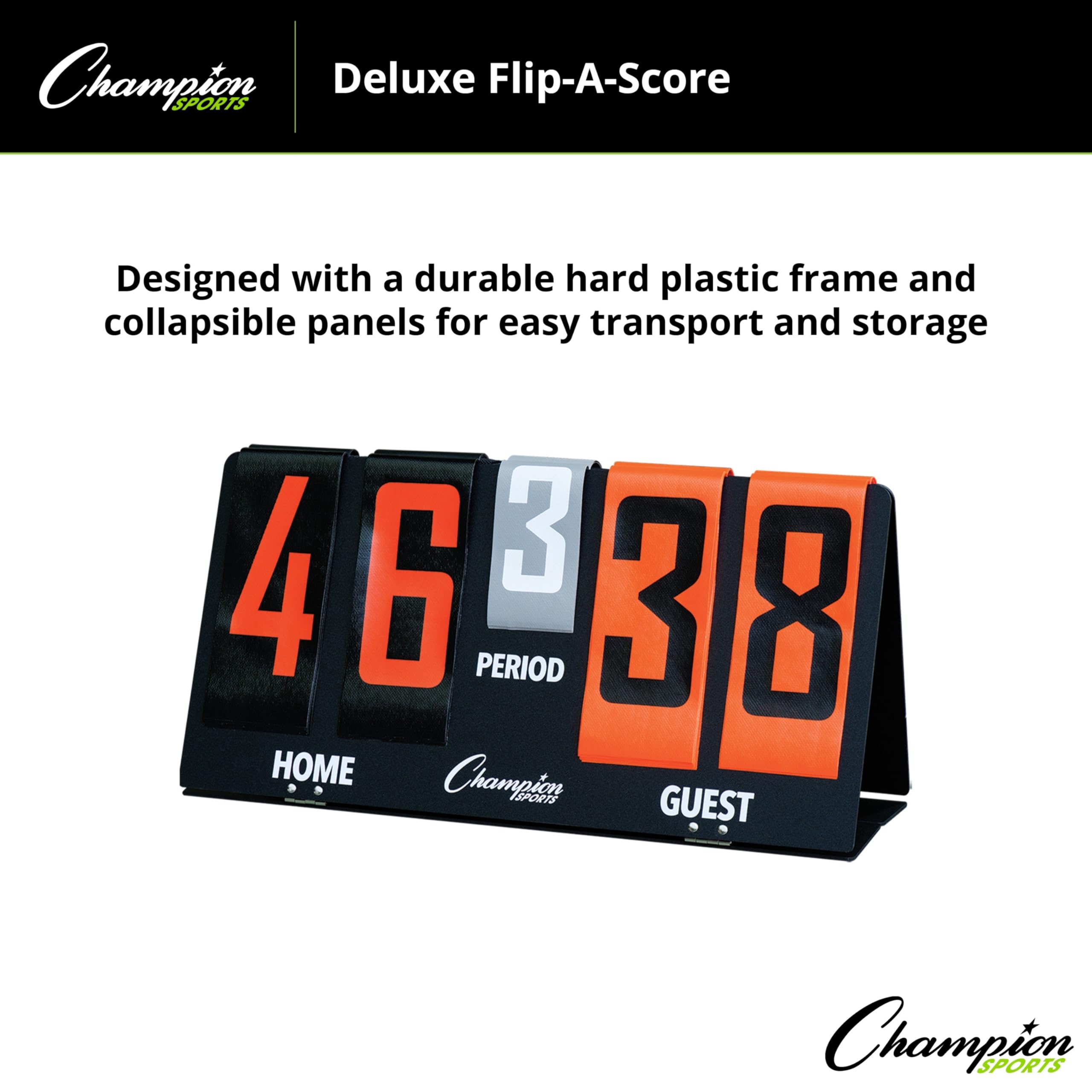 Amazon.com : Champion Sports Deluxe Flip-A-Score Board/Timer, One