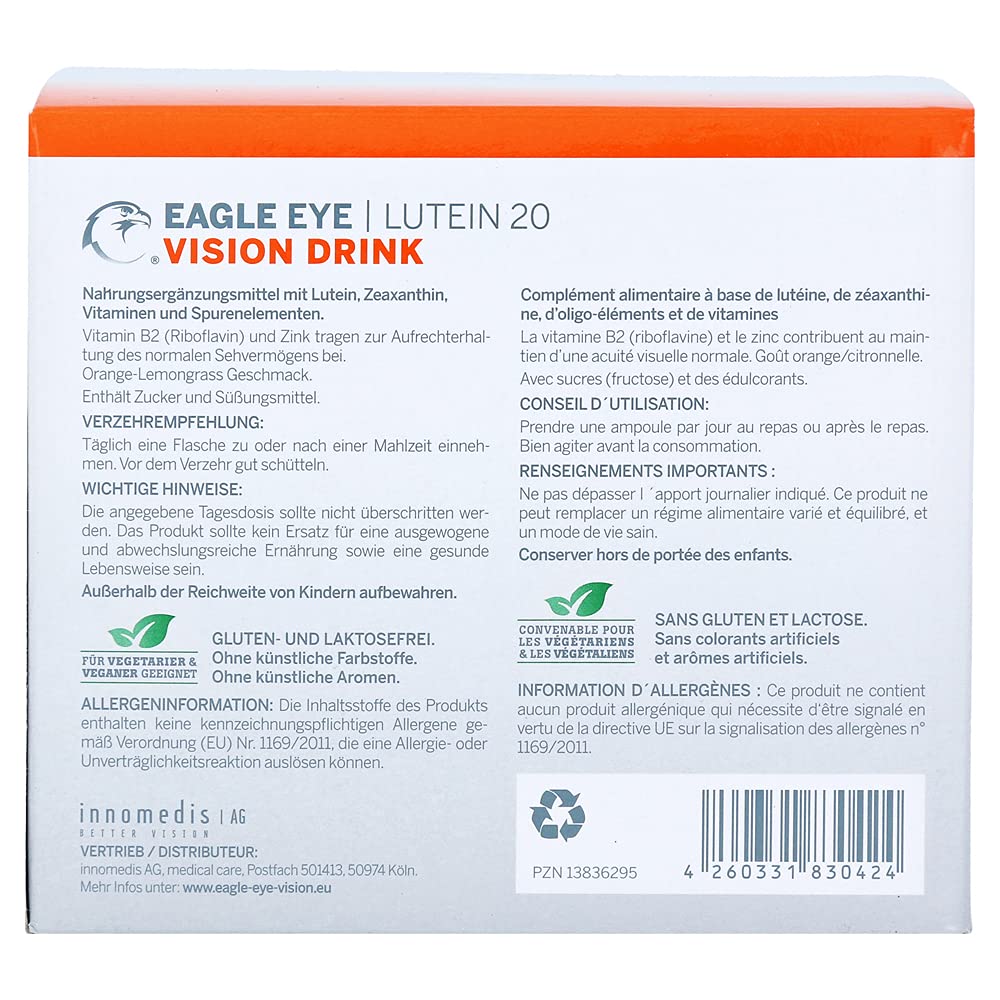 EAGLE EYE Lutein 20 Vision Drink 30x25 Milliliter