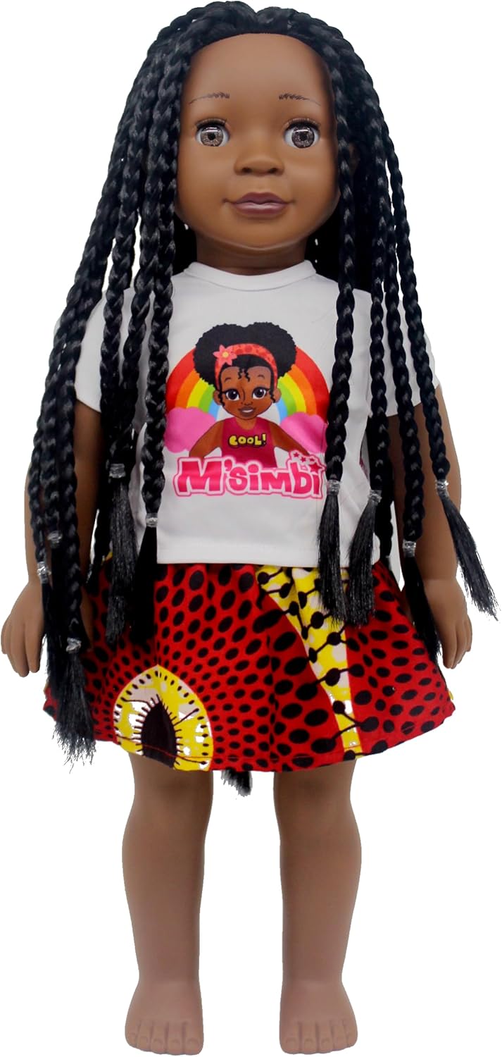 Amazon.com: M'simbi Muñeca Lindiwe: muñeca negra africana de 18 ...