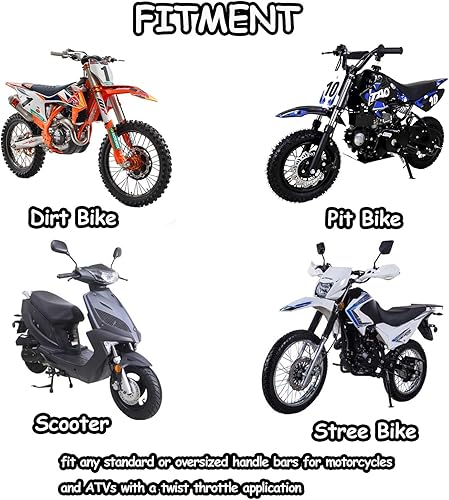 Miniatura 4 de Motocyc Grips-Dirt Bike Grips-Pillow Top Grip-Mx Grips-Universal Handle Grip para CRF450X CRF450RX CRF250F CRF250RX CRF125F CRF110F KLX110 KLX230