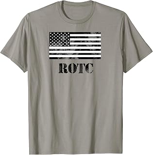 Military ROTC Faded Veteran Flag T-Shirt
