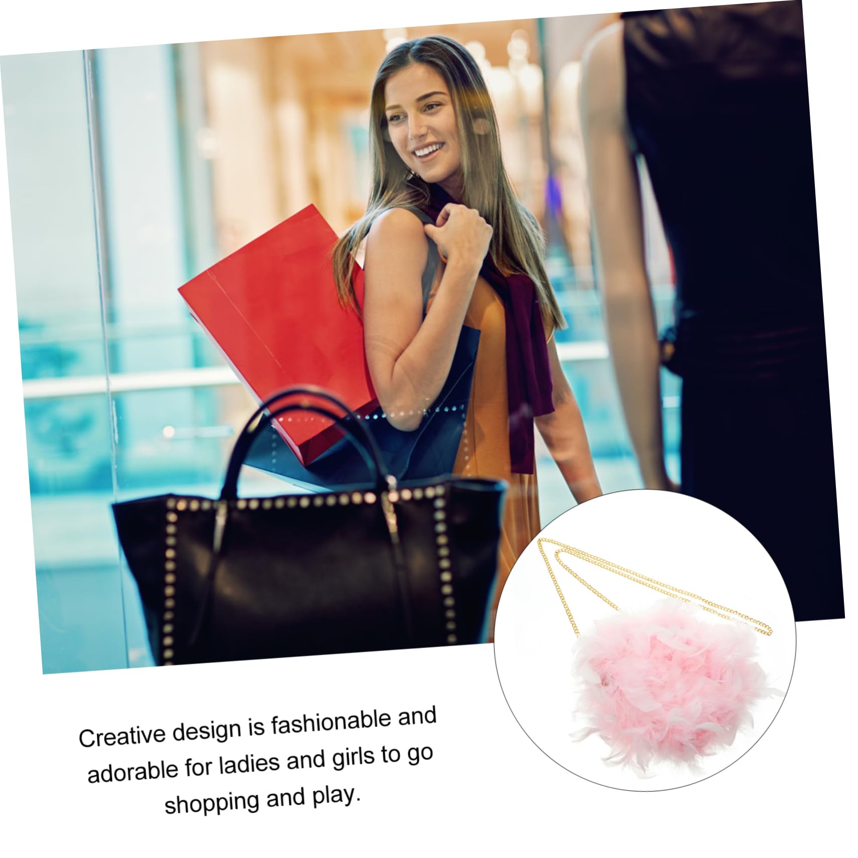 FRCOLOR Bolsa De Mensajero Bolsa De Hombro Almacenamiento De Bolsos De Moda Bolsa De Felpa Mujer Bolsa De Almacenamiento Bolsos De Mujer Bandolera Bolso De Mensajero Femenino Metal Azul