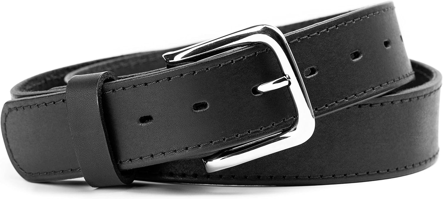 Main Street Forge The Foreman Leather Belt | Made in USA | Full Grain Leather | Mens Belt