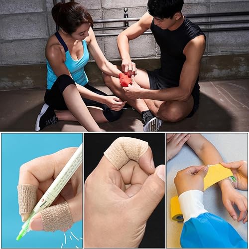 Miniatura 7 de 12244872 vendajes autoadhesivos, 1234 pulgadas, 5 yardas, multicolorcolor de piel (4 pulgadas, paquete de 12 multicolor)