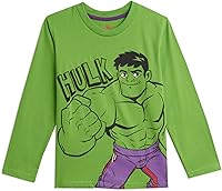 Vista 2 de Marvel Avengers - Paquete de 3 camisetas gráficas de manga larga color verde