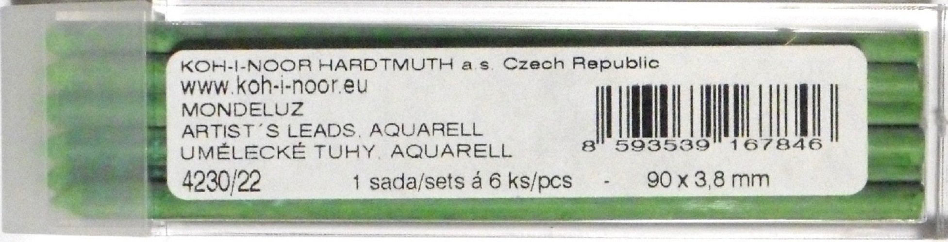 Koh-I-NoorColoured Leads for 3.8mm Diameter 90mm Mechanical Pencil - Yellowish Green