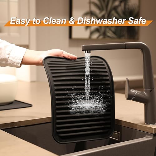 Miniatura 6 de Joyhalo Paquete de 4 salvamanteles de silicona para ollas y sartenes calientes, salvamanteles resistentes al calor de 480 para platos calientes,