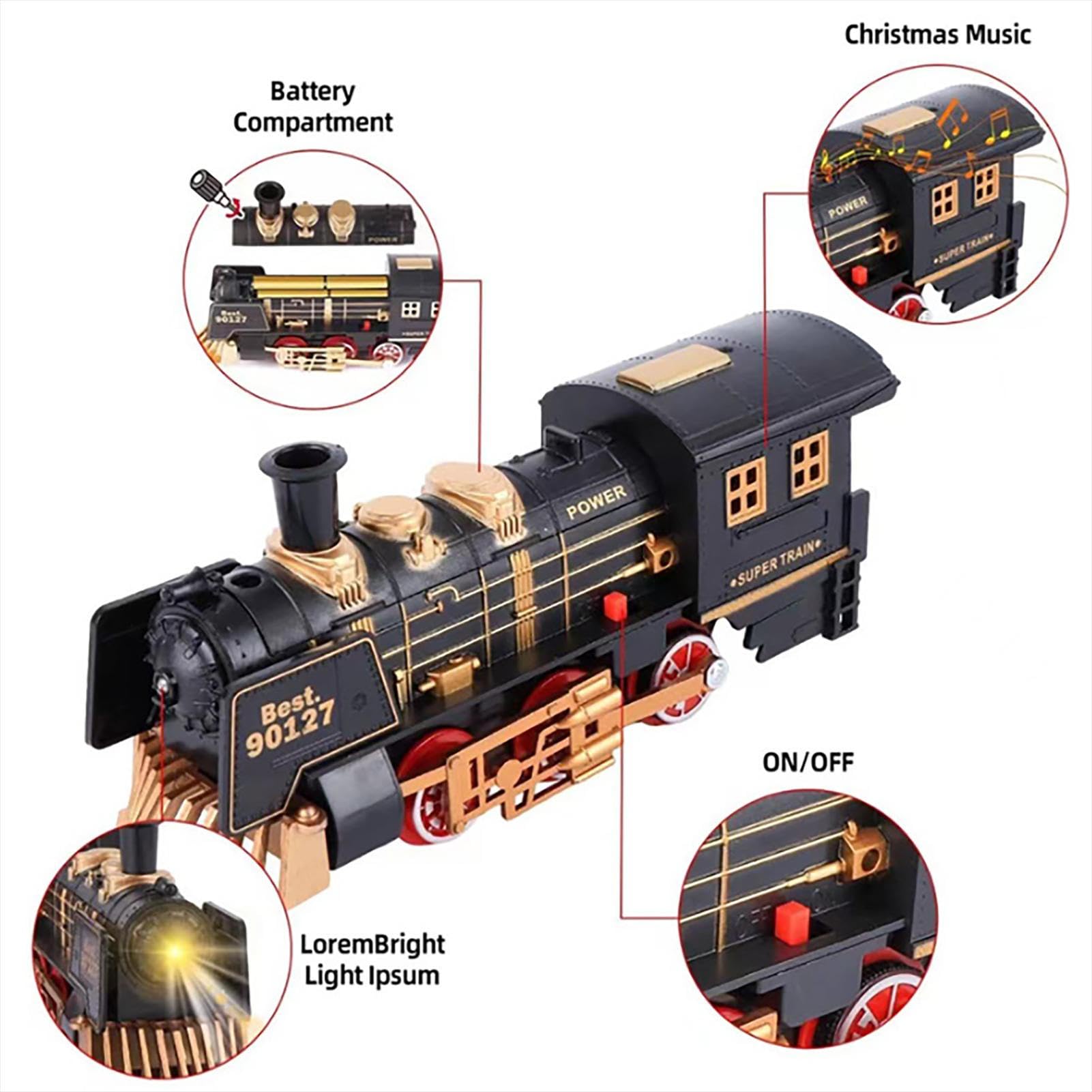 Amazon.co.jp: ツリーの周りのクリスマスツリートレインセット