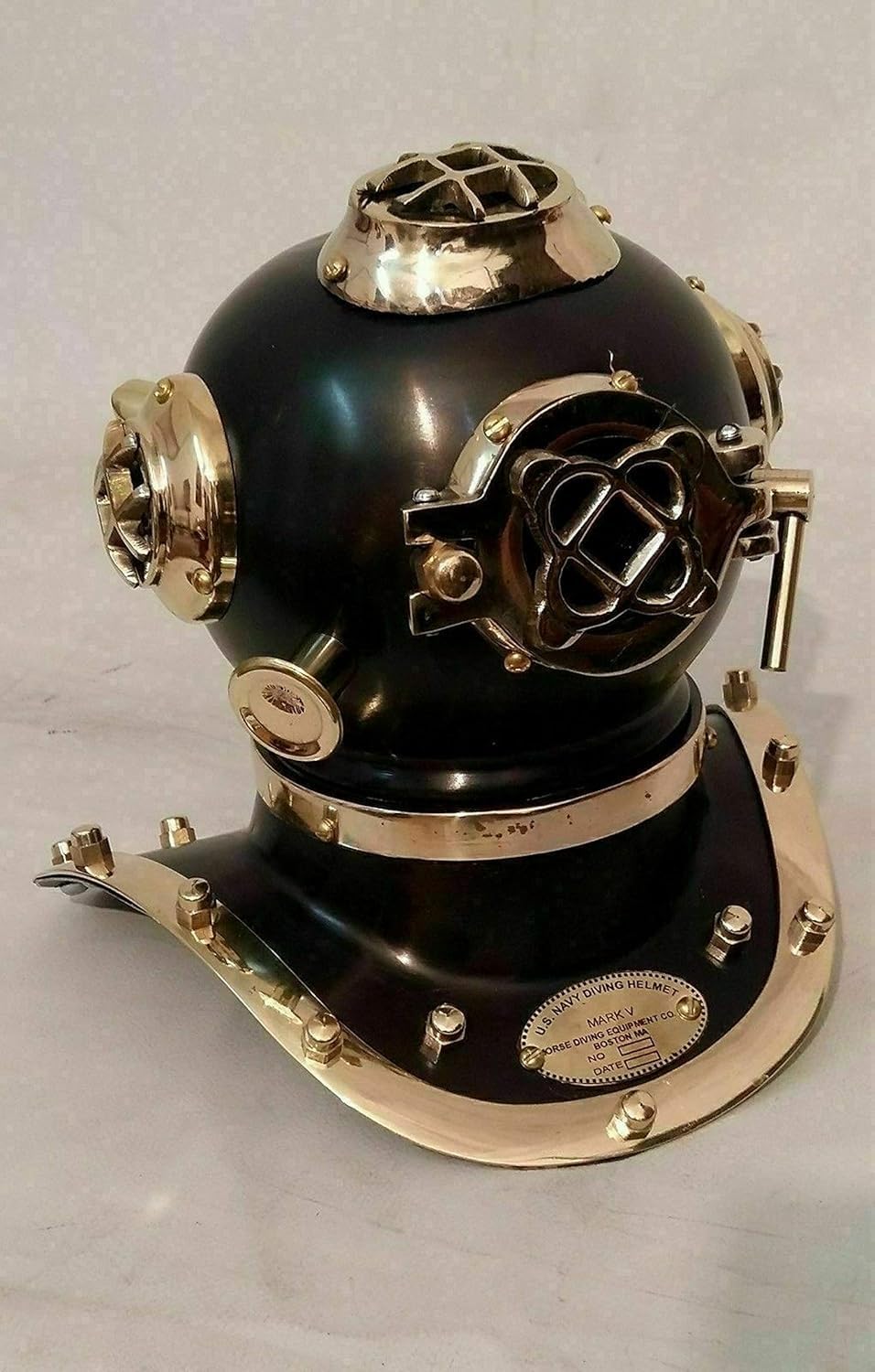 Generic Vintage Black & Copper Deep Sea US Navy Mark V Diving Scuba Divers Helmet 18"" Rustic Vintage Home Decor Gifts