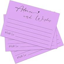 30 Pieces Advice and Wishes Cards, Minimalist Wedding Advice Cards, 4x6 Inches Advice Card, Wedding Registry Ideas, Advice Cards for Bridal Shower, Baby Shower, Newlyweds, Graduate-A28