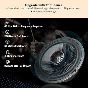Amazon.com: ATOTO CS-651DC 2-Way Car Coaxial Speakers 6.5