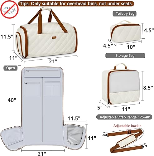 Miniatura 2 de Bolsas de ropa convertibles para viajes bolsa de lona para ropa de mano con correas de mochila para hombres y mujeres, 4 en 1, bolsas de viaje