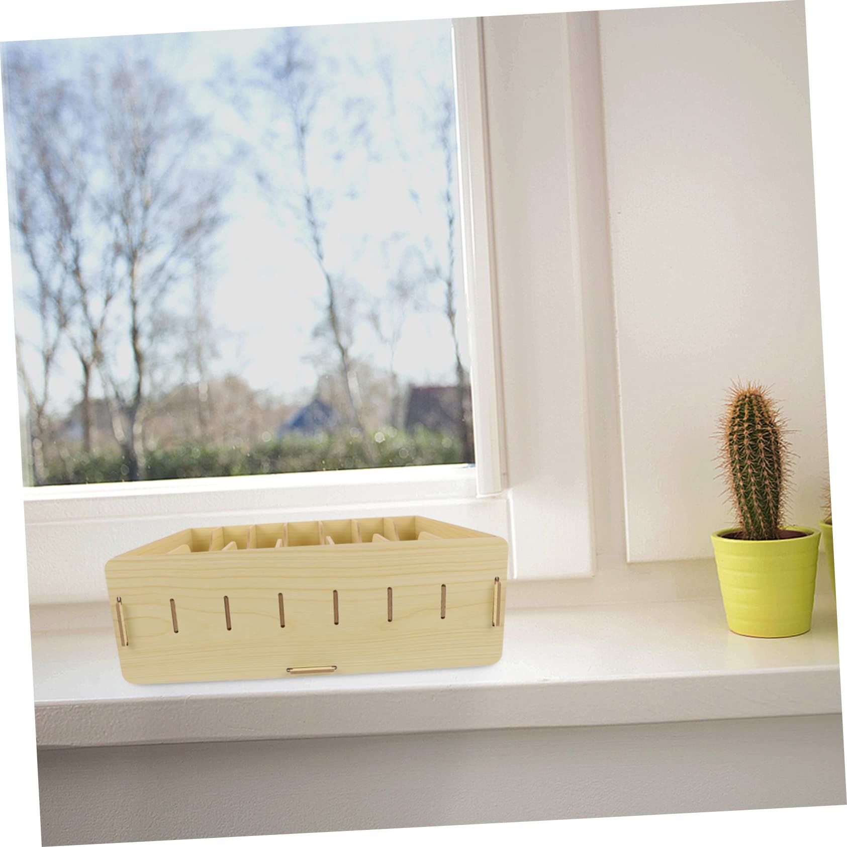 MAGICLULU Boîte De Rangement Multifonctionnelle En Bois Pour Bureau Pour Papeterie Et Plantes