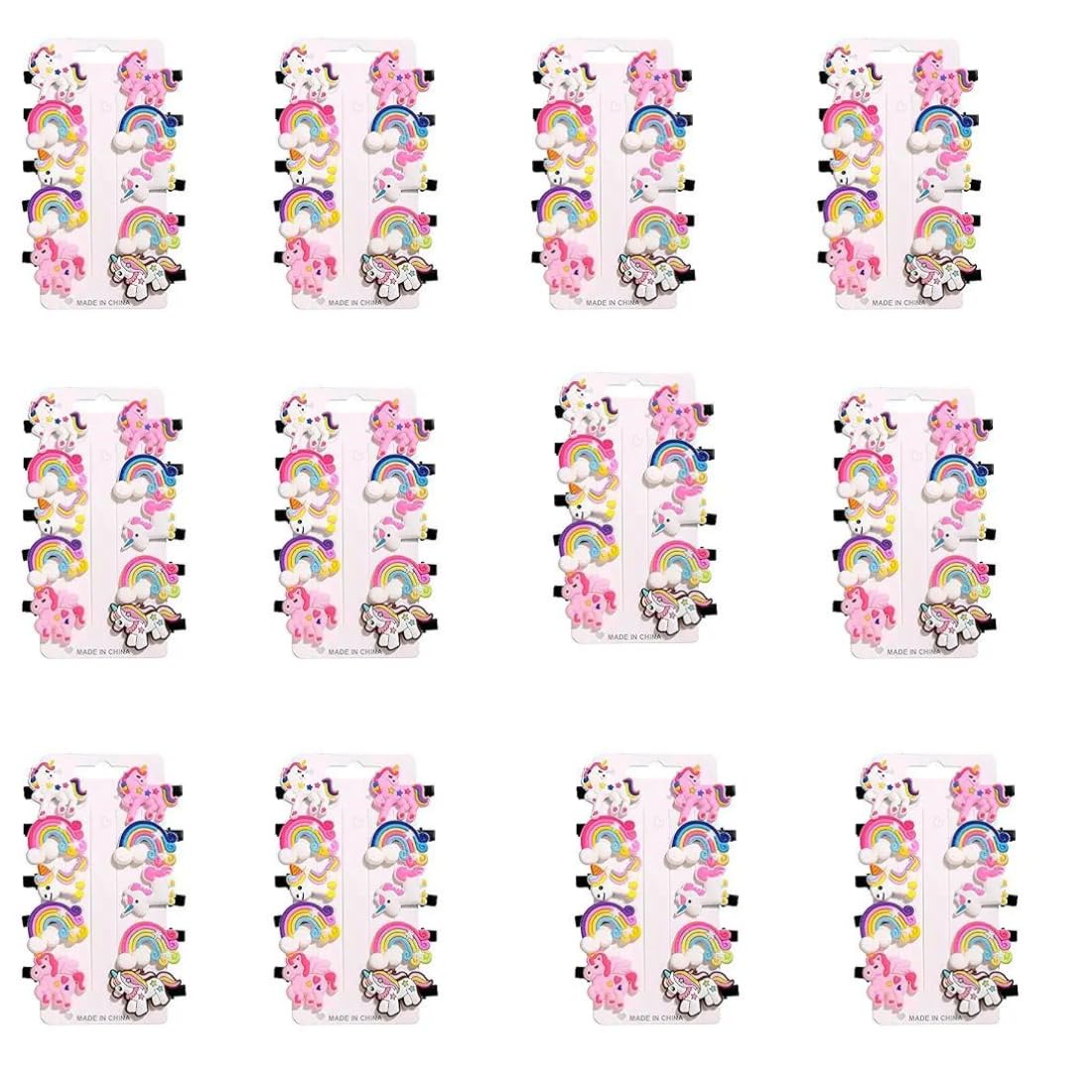 Taufa Villa 10 Pcs Rainbow Unicorn Multicolor Stylist fancy Hair Clips Set Baby Hairpin For Kids Girls Kanjak Gifts Set For Girls (Set of 12) (B0CXMFMTWN) Amazon Price History, Amazon Price Tracker
