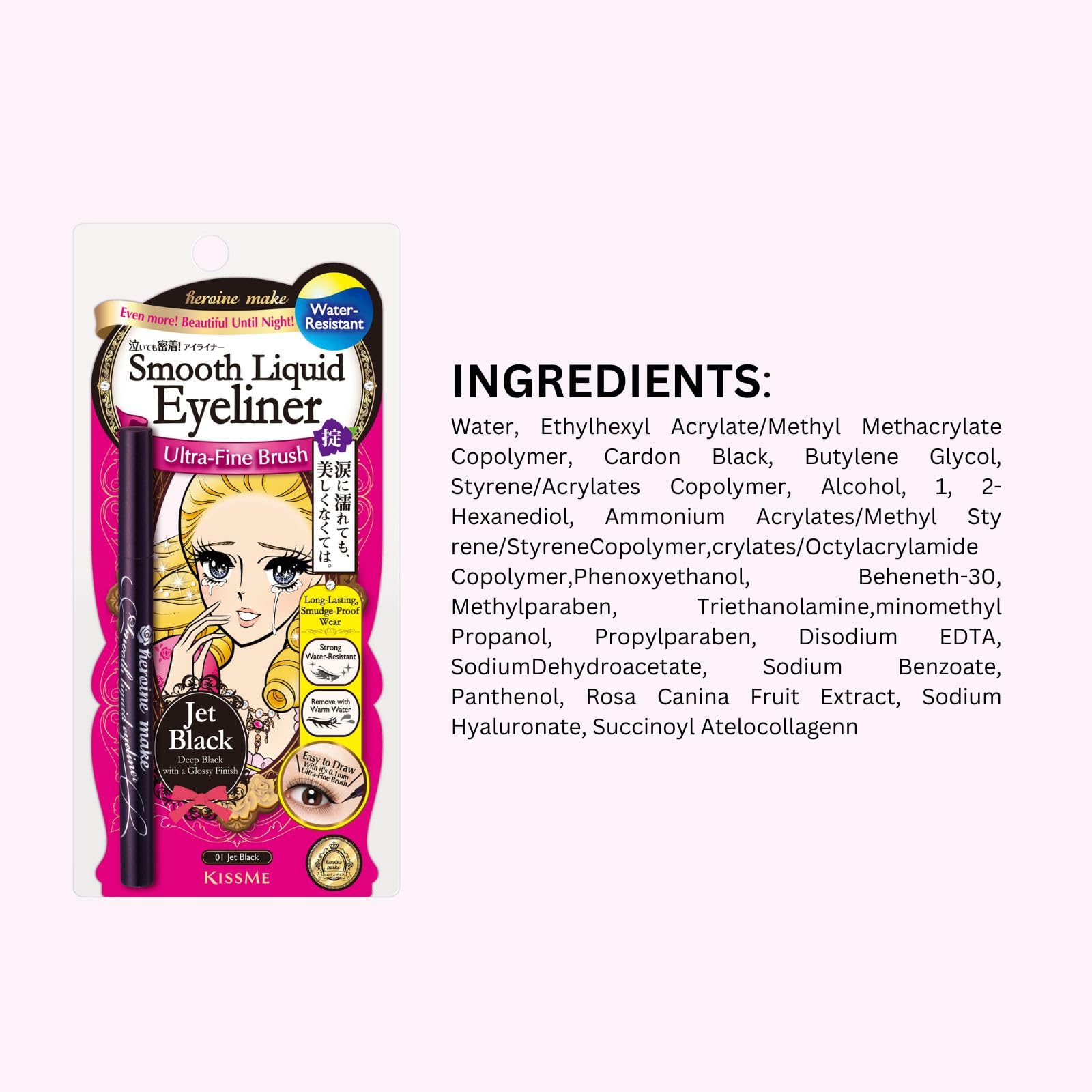 KissMe Heroine Make Smooth Liquid Eyeliner Waterproof Precision Pen