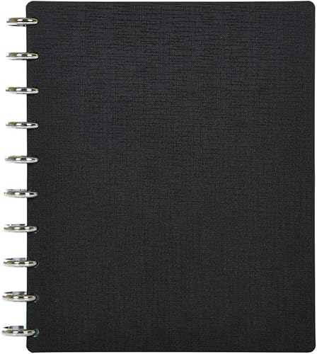 Vista 17 de Talia - Agenda personalizable con aros, (Fireworks Deep Lake, con discos Deep Lake, tamaño mediano (7.5 x 9.75 pulgadas).