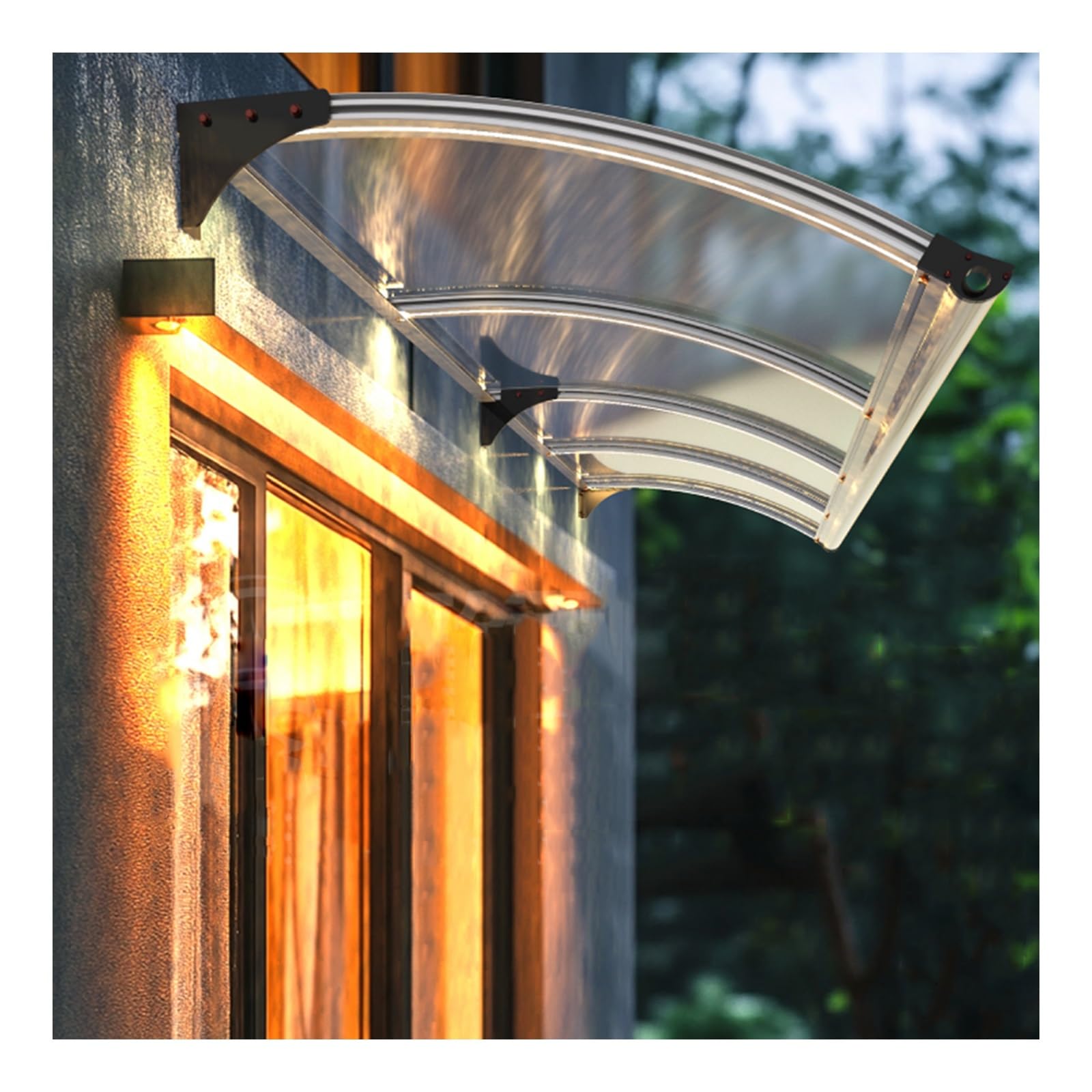 GJZQDKX Outdoor Entryway Canopy - Archway Awning for Front Door & Garden Large Sink Cover Noise-Reducing Material Versatile Use (130x100cm/51x39in)