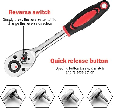 216 Piece Socket Spanner Set 1/4
