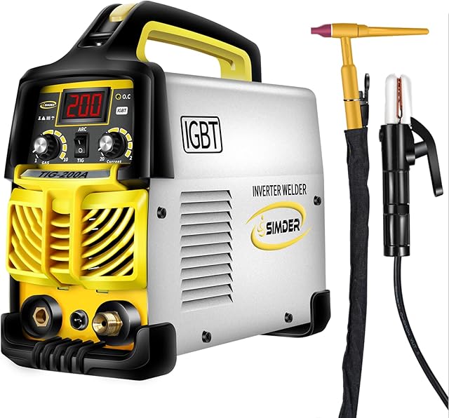 Tig Welder 200amp 220V TIG MMA 2 in 1 Welding Machine Stick Arc Welding DC IGBT Inverter Welder Machine