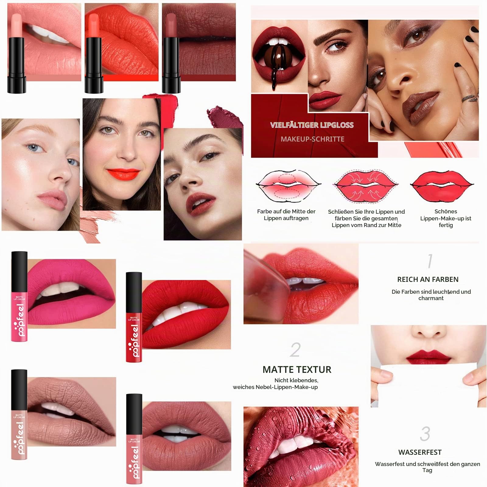 All in One Make Up Set, Schminke Set für Frauen, Makeup Set Starter Kit Multifunktions Kosmetik Schmink Kit mit Lidschatten Palette, Lippenstift, Eyeliner, Mascara, Pinsel Für Frauen Mädchen