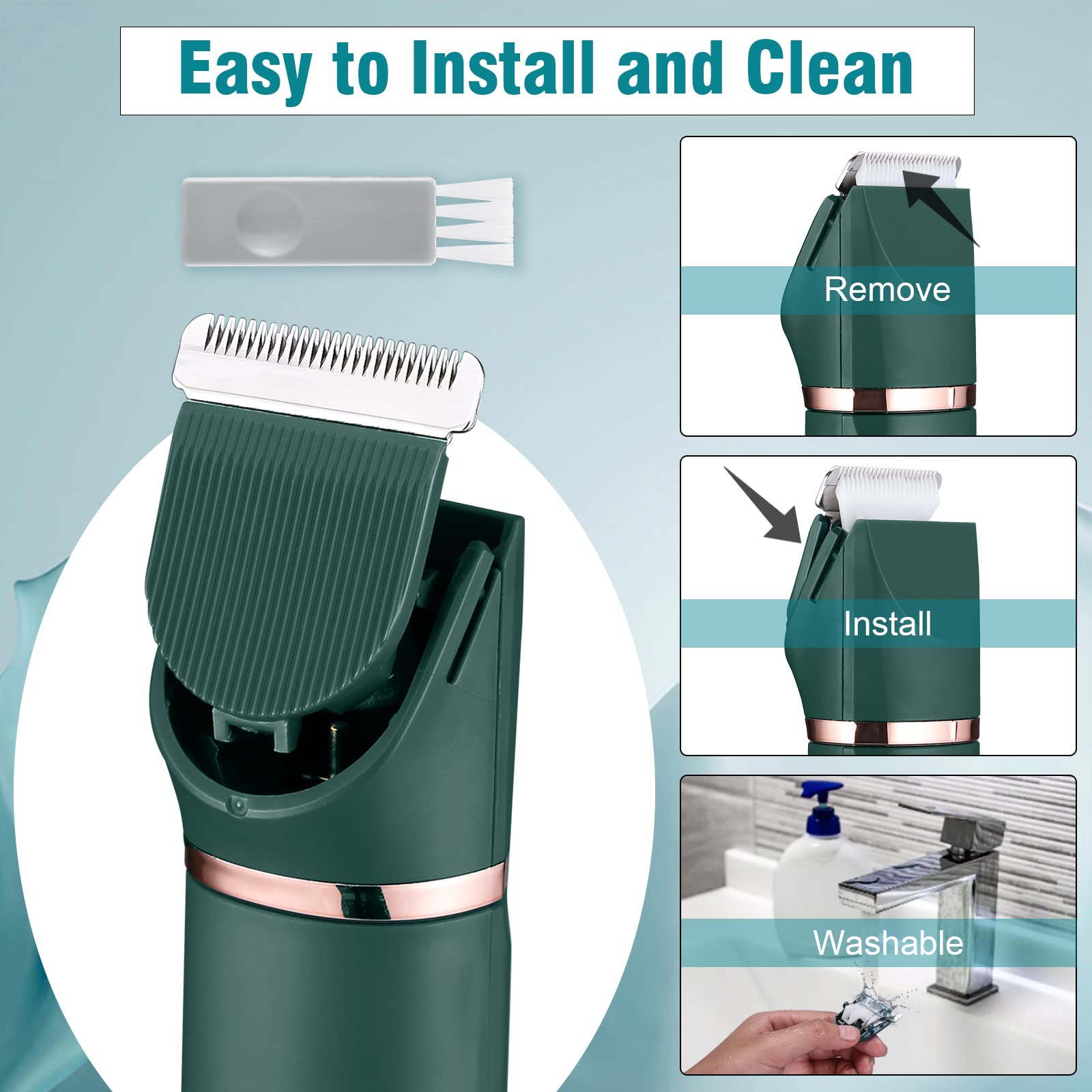 Buy Bikini Trimmer for Women, YBLNTEK 2in1 Electric Razors for Women