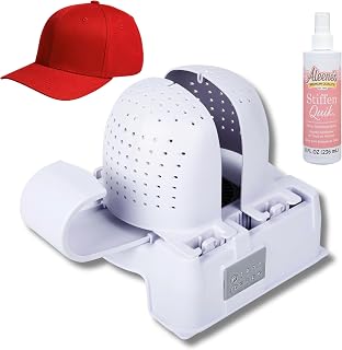 Danyco Hat Shaper Machine with Stiffening Spray – Adjustable Hat Care & Reshaping Device - Tool for Caps, Snapbacks, Fitted Hats – Fan Drying Tech for Shape Restoration & Preservation