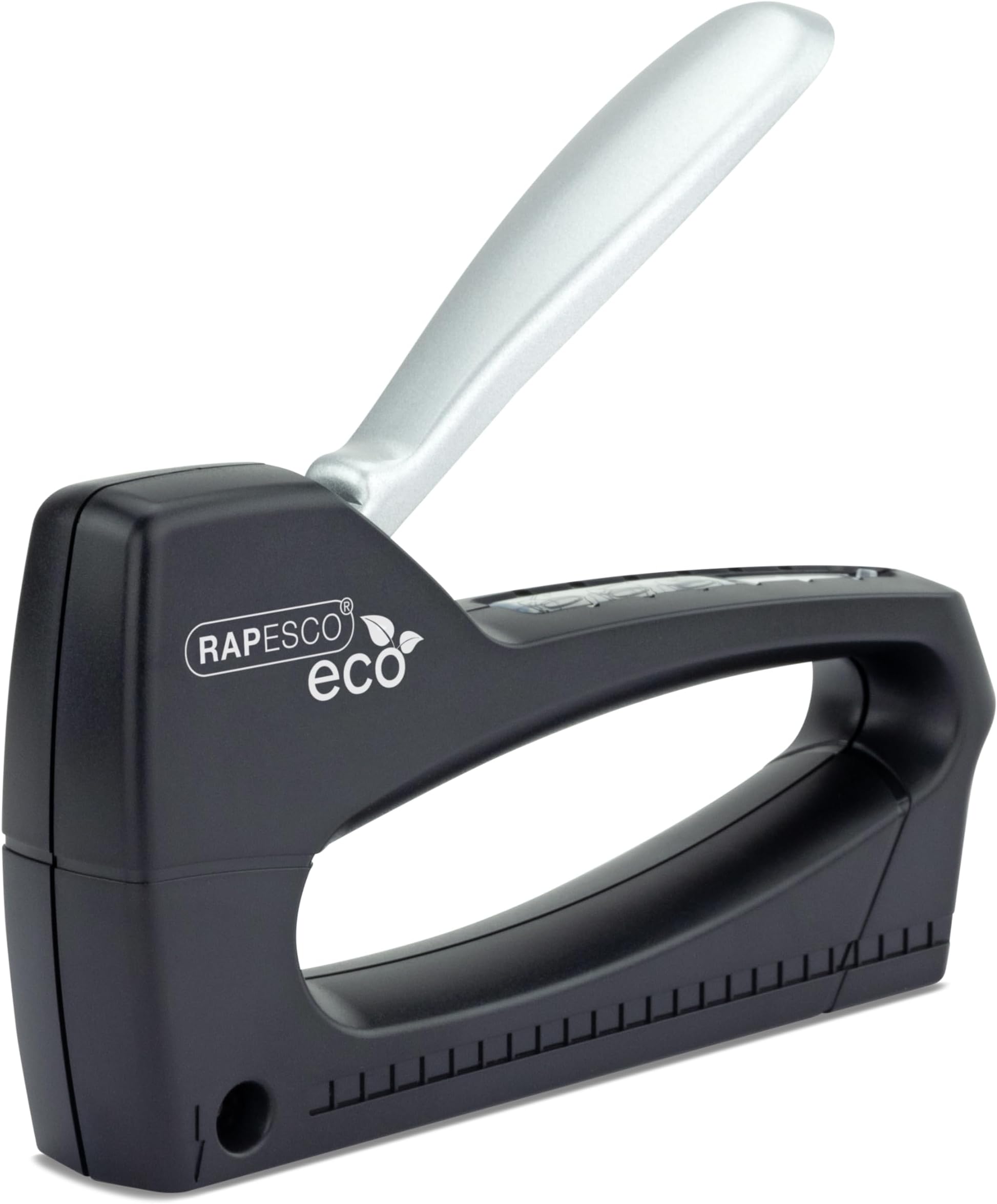 Rapesco 1137 ECO Germ-Savvy Antibacterial T8-Lite Staple Tacker, Black