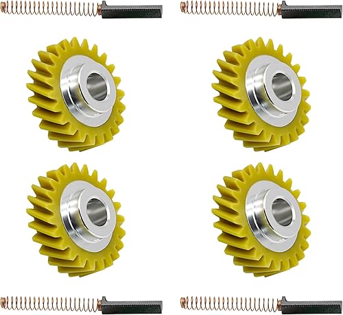 Miniatura 4 de (8 PCS) W10112253 Mezclador Worm Gear & W10380496 Cepillos de carbono Reemplazar la pieza para Whirlpool & KitchenAid Mezclador Número 4162897