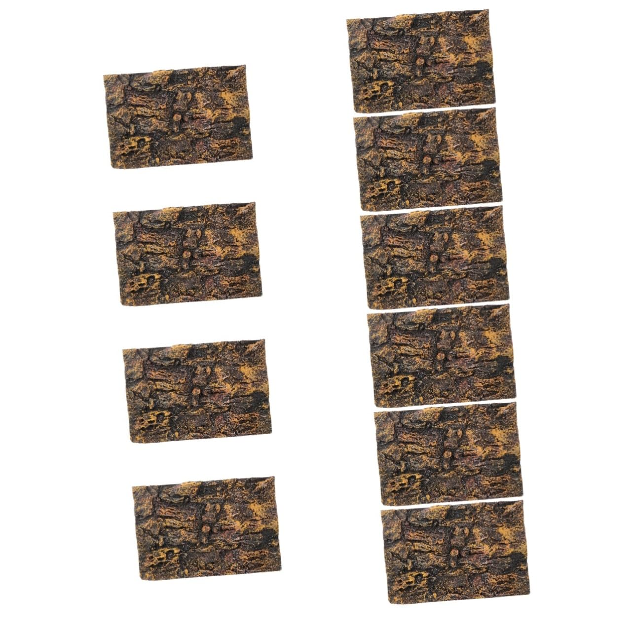 Ipetboom 10pcs Aquarium Background for Terrarium Decorative Fish Tank Decorations Custom Reptile Background for Turtle Tank Reptile Bark for Aquarium Substrate