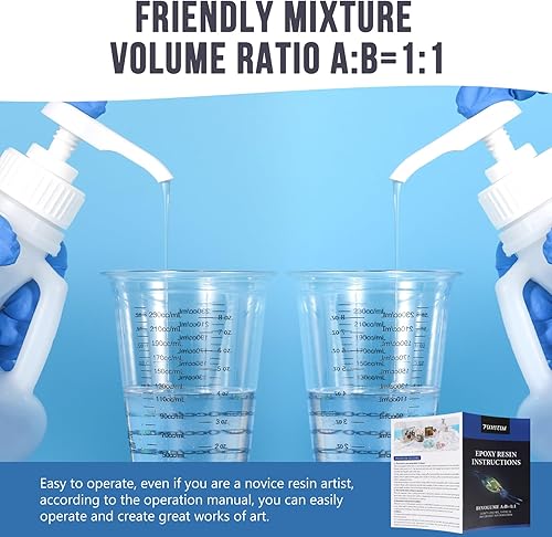 Miniatura 7 de Resina Epoxi 4 Galones - Kit de Resina Epoxi Cristalina Transparente - Autonivelante, Alto Brillo, Sin Amarillamiento, Sin Burbujas Resina de Colada