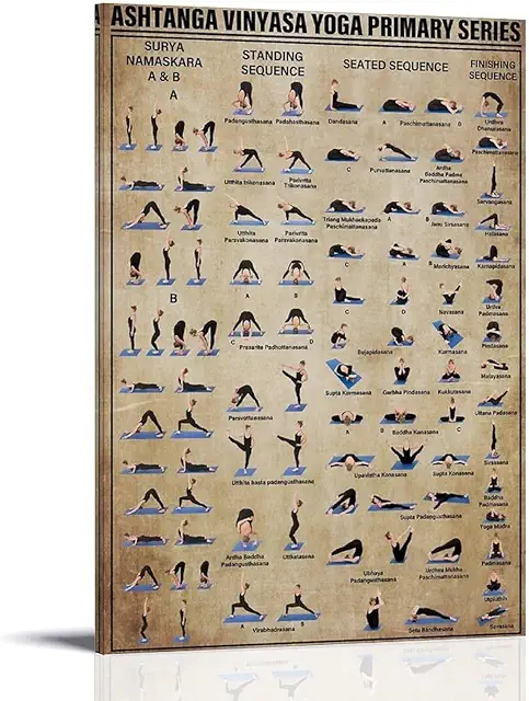 Póster de Lienzo Serie Primaria Ashtanga Vinyasa Yoga - Decoración Moderna