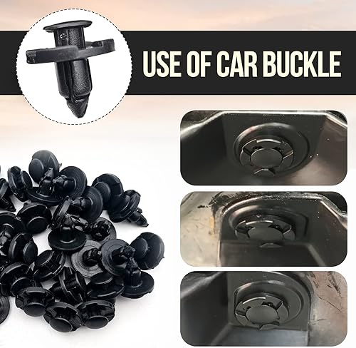 Miniatura 7 de 40 clips de retención de guardabarros de agujero de 0.315 in compatibles con Nissan Infiniti 01553-09321 Mitsubishi MR328954 Chrysler Dodge MR328954