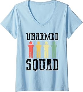 Womens Unarmed Squad - Arm Amputation Amputee V-Neck T-Shirt