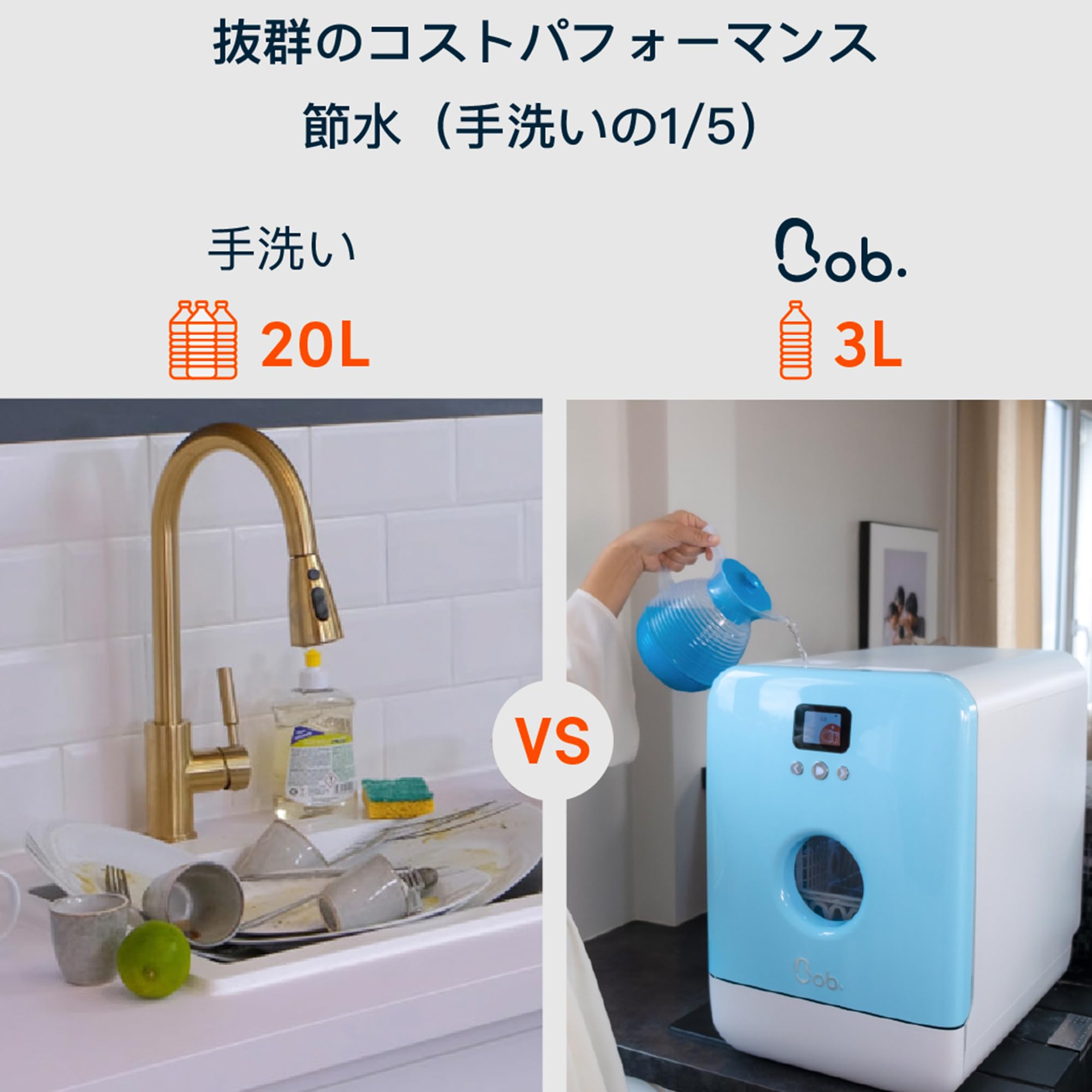 Amazon | Daan Tech 工事不要 1～4人用 家庭用食器洗い乾燥機 食洗器 