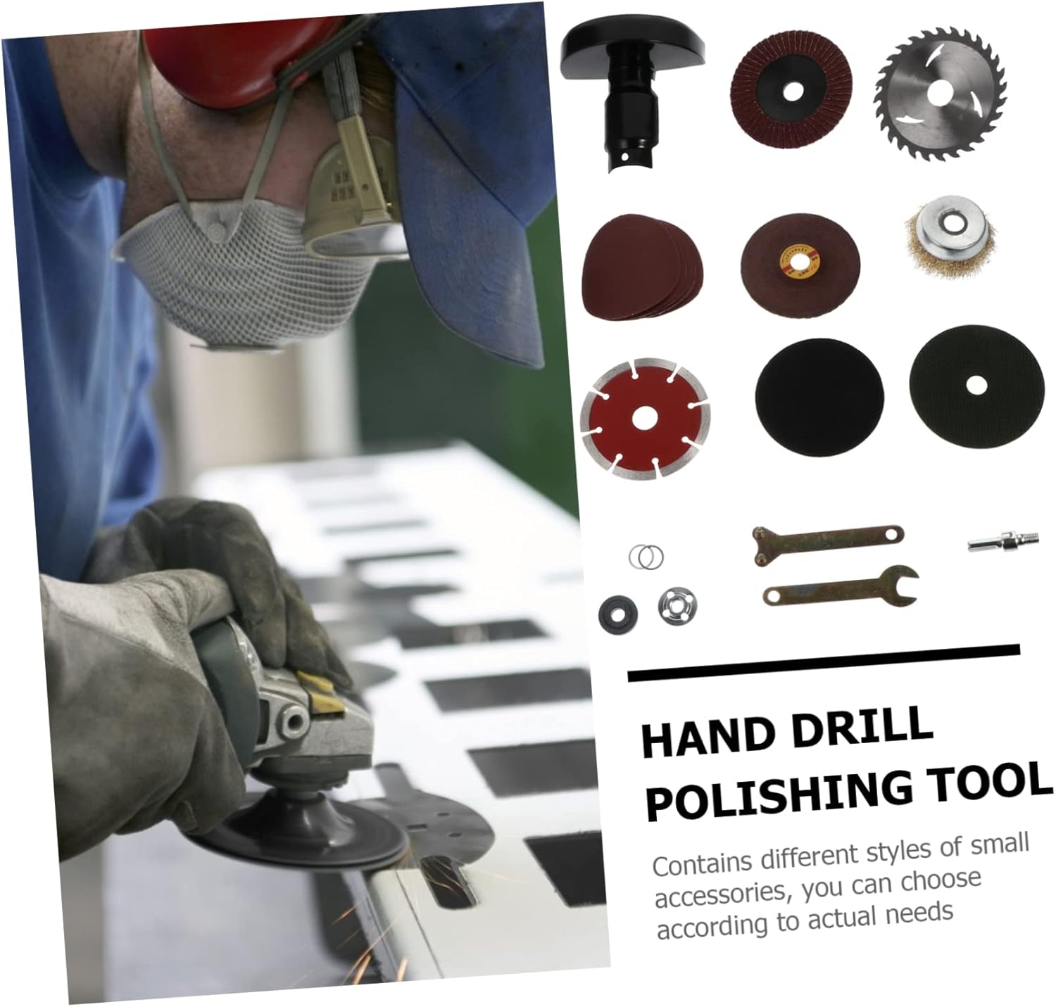 Vaguelly 1Set Electric Drill Angle Grinder Kit Versatile Cutting Polishing Accessories for Home Repair Jade Carving Tools Materials