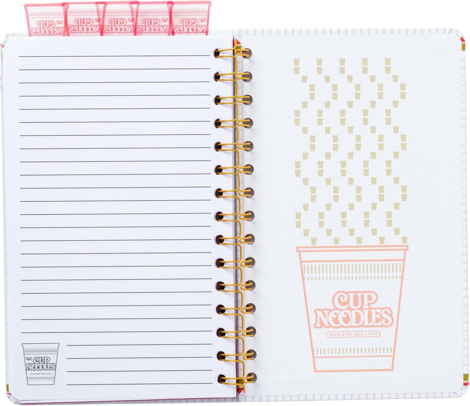 Silver Buffalo Nissin Cup of Noodles Logo, Hard Cover Notebook, 6.5" x 8.5" image 3