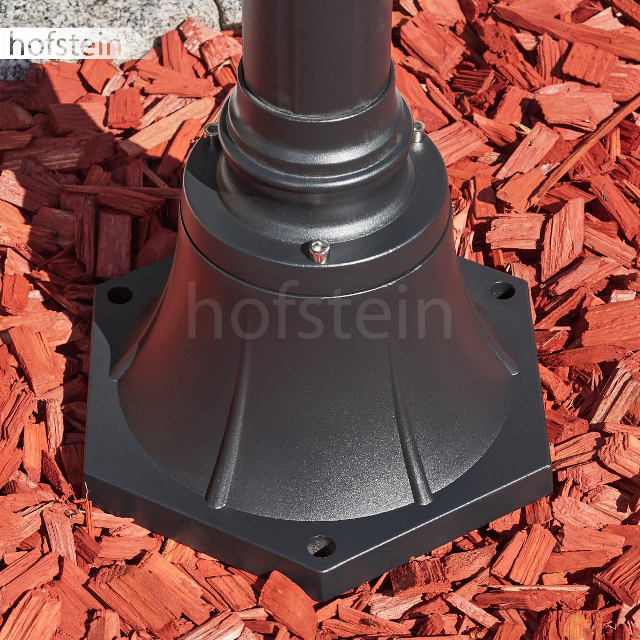 Lampa zewnętrzna Naofe, oświetlenie ścieżki z metalu/szkła w kolorze czarnym/mlecznym szkłem, kandelabr o antycznym wyglądzie, wysokość maks. 220 cm, oświetlenie ogrodowe IP44, 2 x E27, bez żarówki