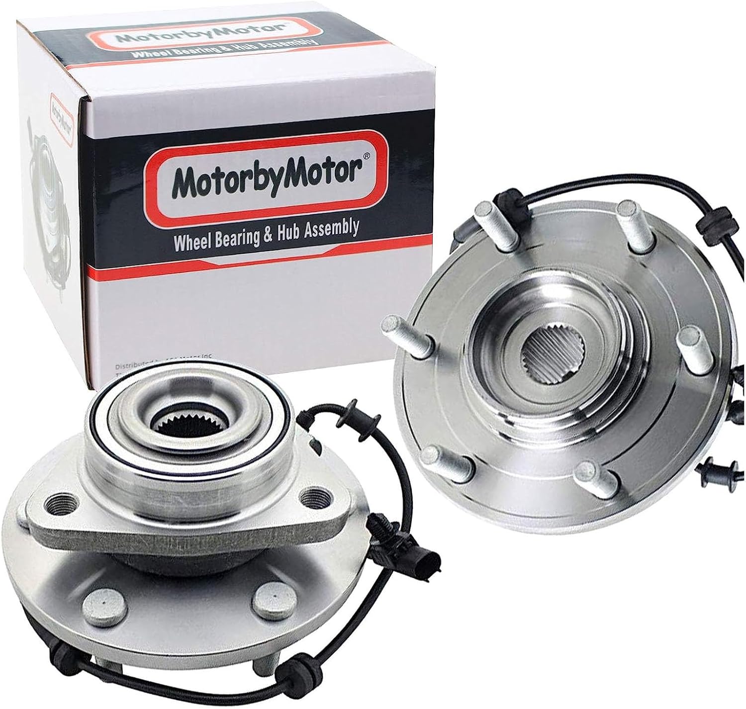 MotorbyMotor 515156 Front Wheel Bearing & Hub Assembly 2WD with 6 Lugs Fit for 2012-2015 Nissan Armada, 2012-2015 Nissan Titan Wheel Hub Bearing Assembly, RWD