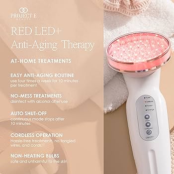 美顔器　RED LED ANTI-AGING DEVICE RED LED+ Anti-Aging Light Therapy Wand | Project E Beauty