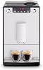 Melitta Solo - Kaffeevollautomat mit höhenverstellbarem Auslauf kleine Kaffeemaschine mit abnehmbarem Wassertank für z. B. Espresso oder Café Crème silber