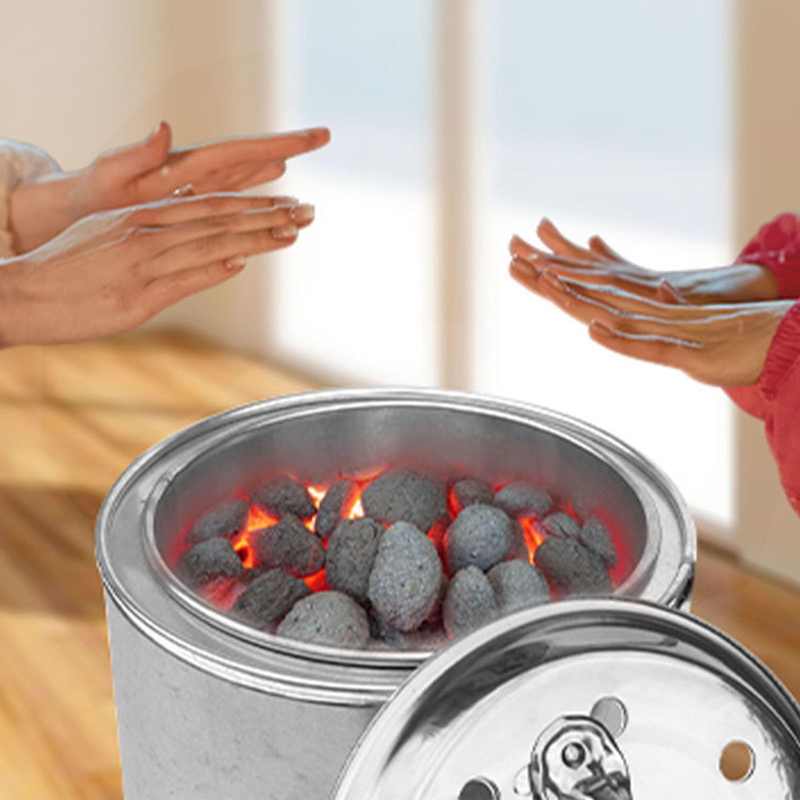 Barril de metal para fogatas con tapa, incinerador al aire libre para basura de hojas de papel, estufa de leña para fogatas de camping