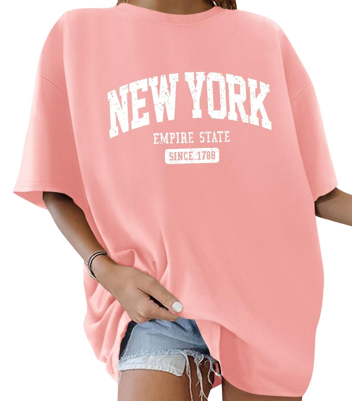 ORANDESIGNE Womens Oversized Cotton T Shirts Graphic Tees Short Sleeve Vintage Tops Casual Summer Clothes 2026