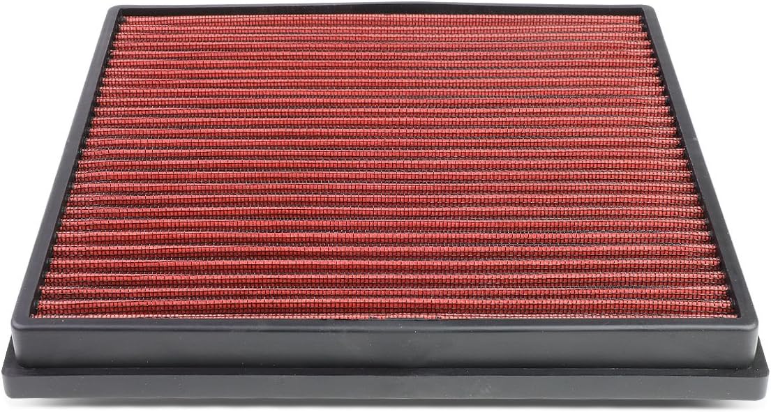 DNA Motoring AFPN-223-RD Washable Drop In Panel Air Filter Enhance Engine Performance Power & Acceleration Improve [Compatible with 13-20 Encore 1.4L L4 Turbo Gas / 15-20 Trax 1.4L L4 Turbo Gas]