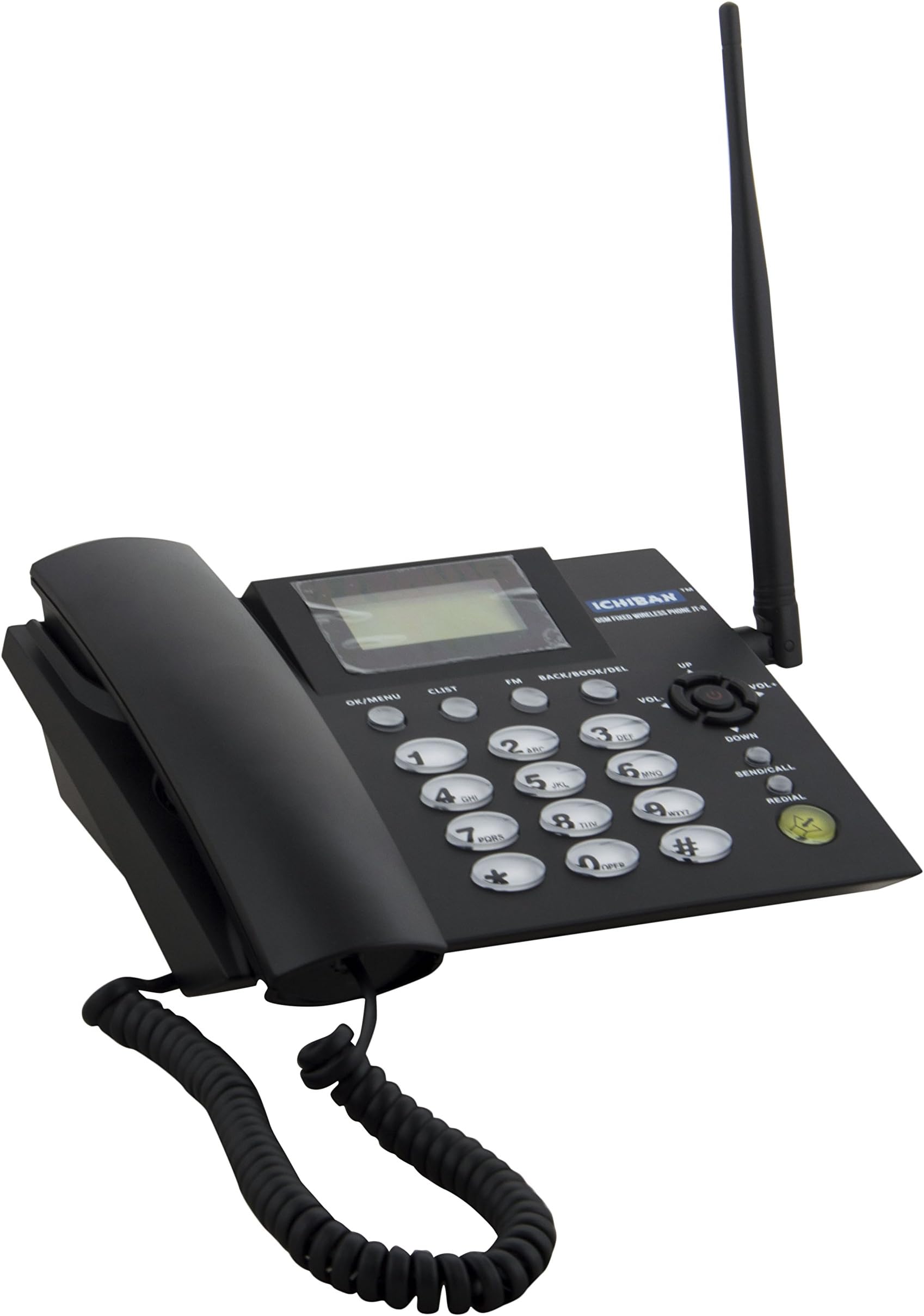 Ichiban Fixed Wireless Landline Phone, Black